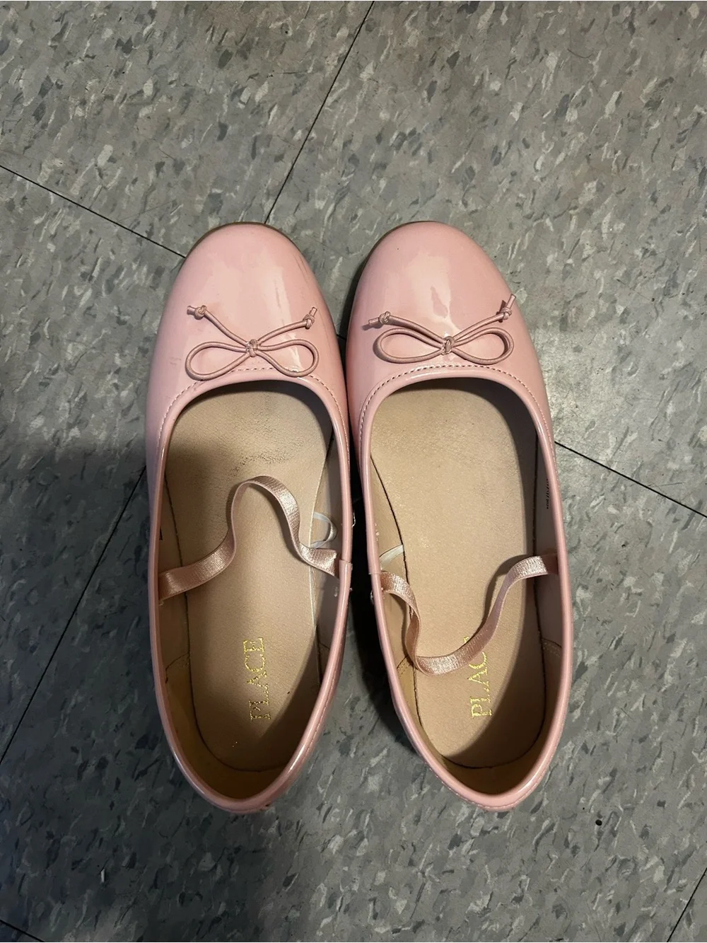 The Children's Place Light Pink Patent Bow Ballet Flats